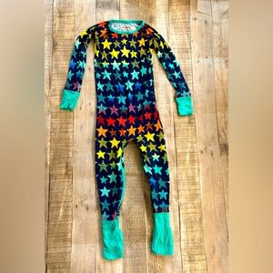Little Sleepies rainbow stars 3T crescent